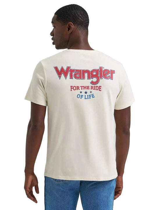 Wrangler - Mens Cream The Ride Tee