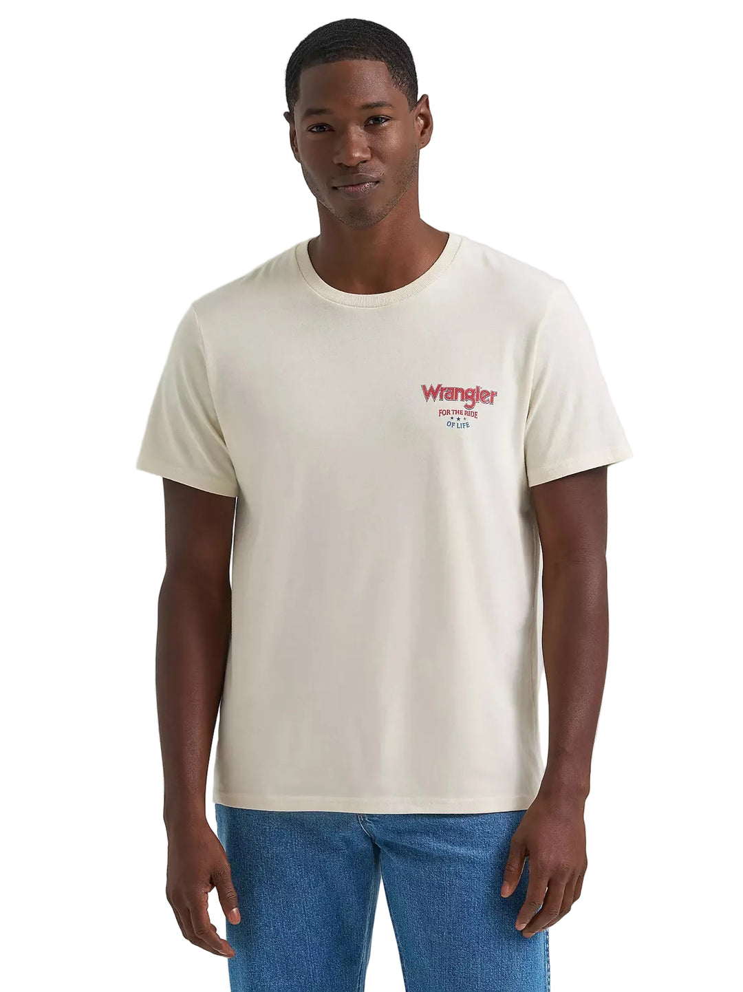 Wrangler - Mens Cream The Ride Tee