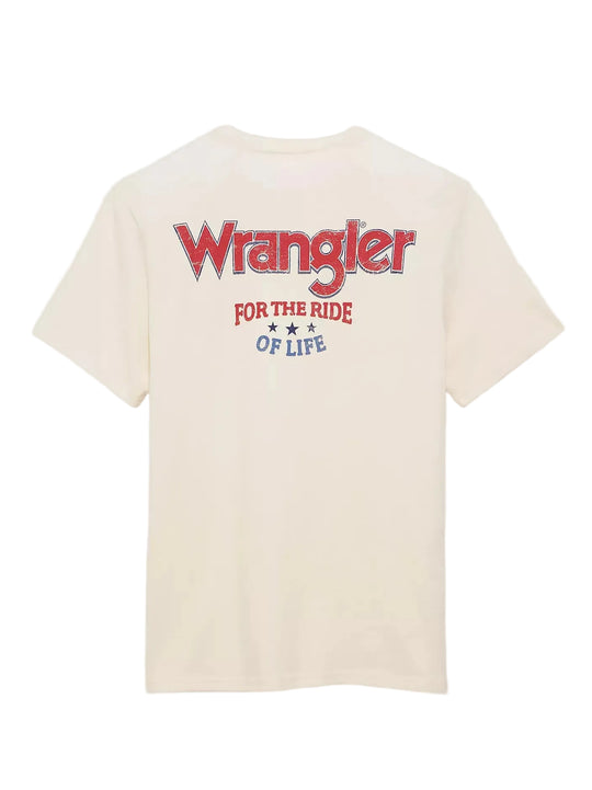 Wrangler - Mens Cream The Ride Tee