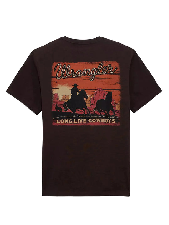 Wrangler - Unisex Cowboy Sunset Tee