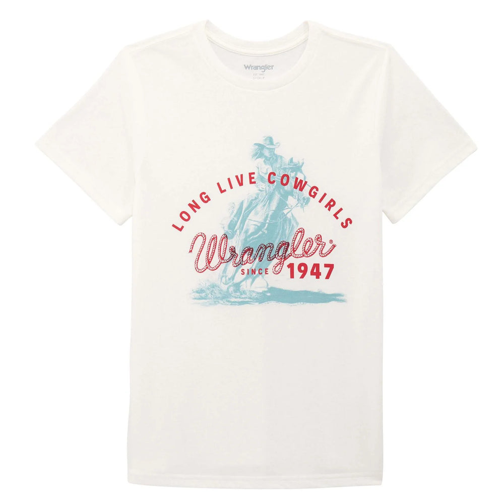 Wrangler - Womens Long Live Cowgirls Tee