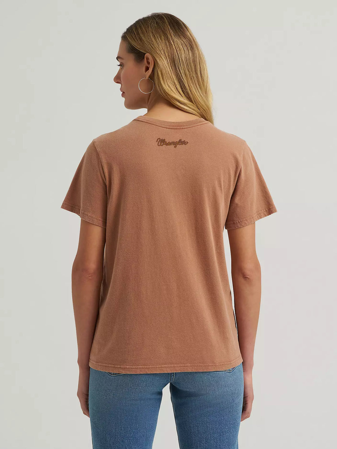 Wrangler - Womens Rust Long Live Cowboys Tee