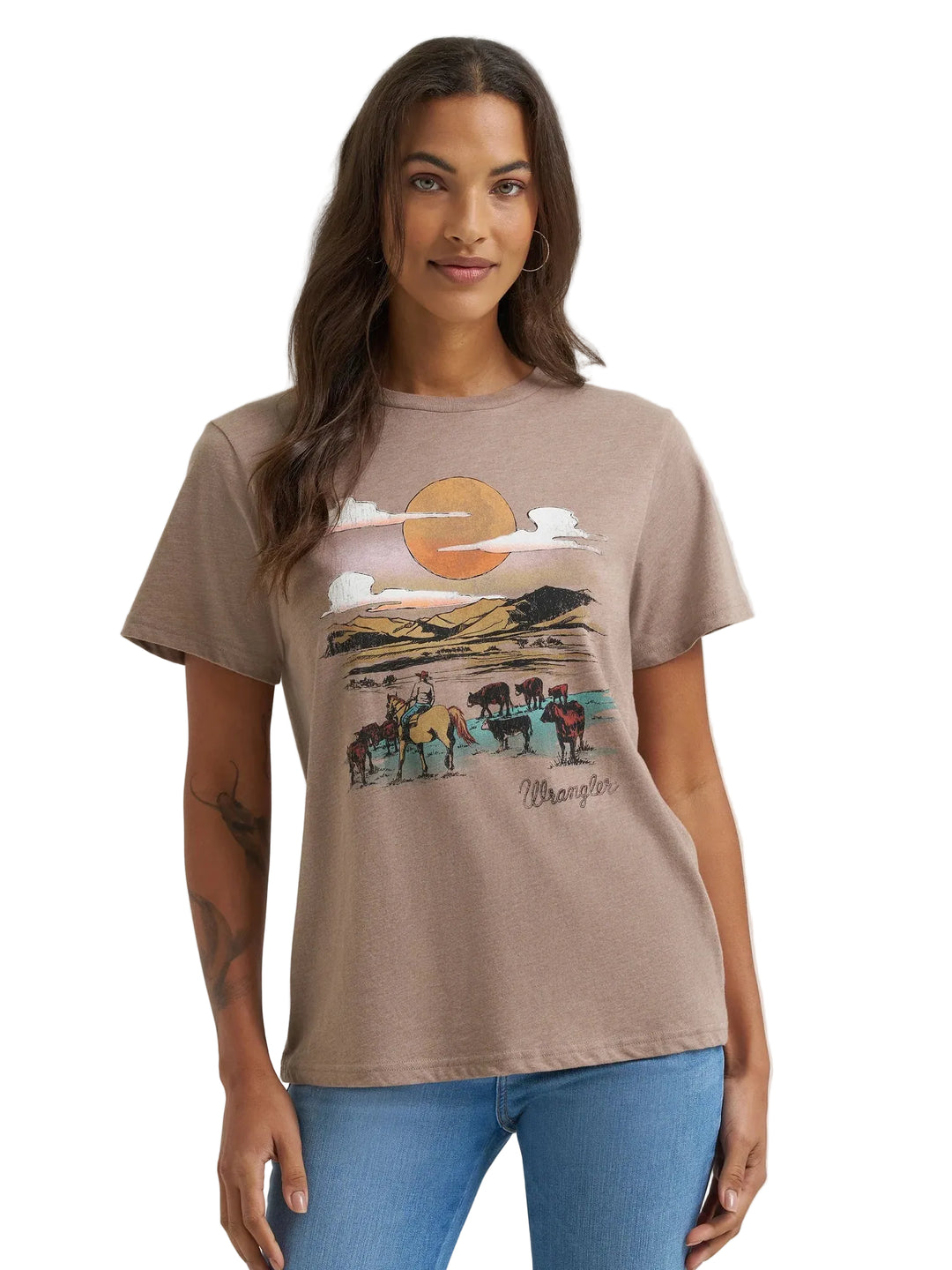 Wrangler - Womens Cowboy's & Cattle Tee