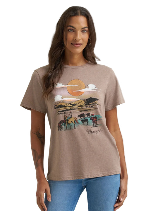 Wrangler - Womens Cowboy's & Cattle Tee