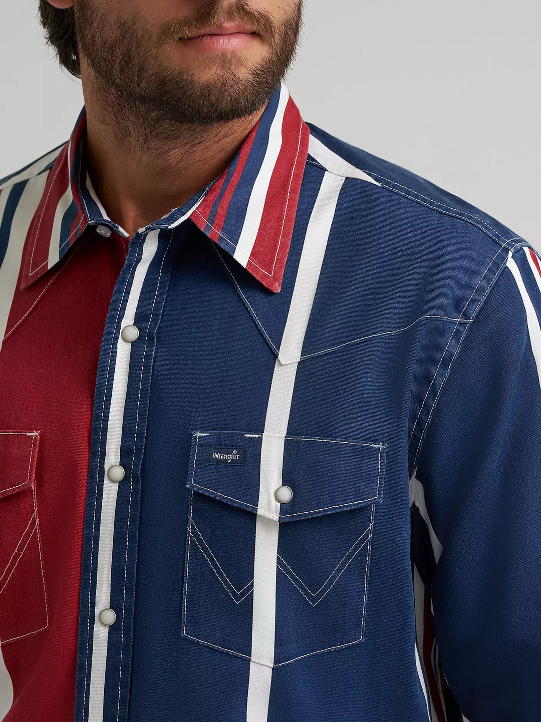 Wrangler - Men's Americana Vintage Inspired Arena Shirt