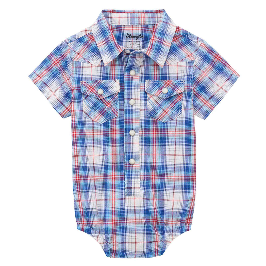 Wrangler - Baby Boy Long Sleeve Bodysuit Blue