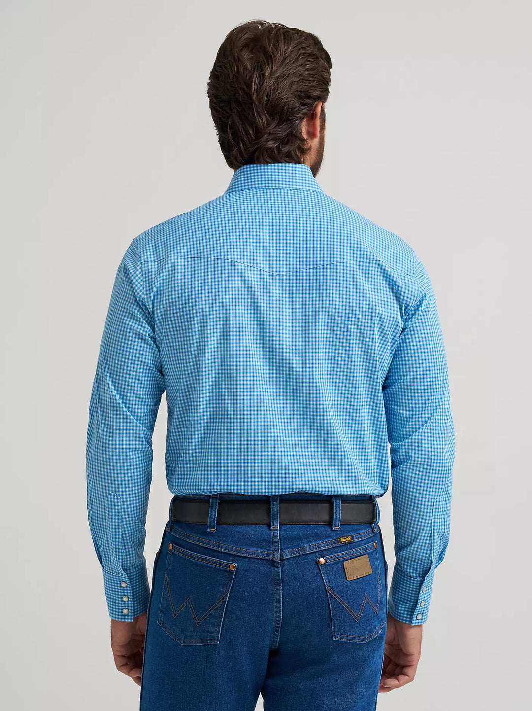 Wrangler - Men's Rowe Blue Plaid Arena Shirt