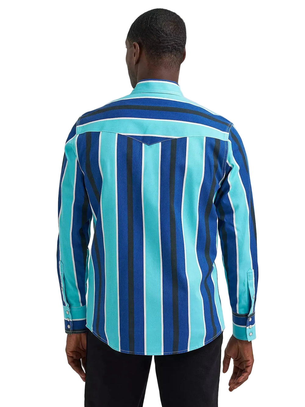 Wrangler - Men's Blue Storm Brushpopper Arena Shirt