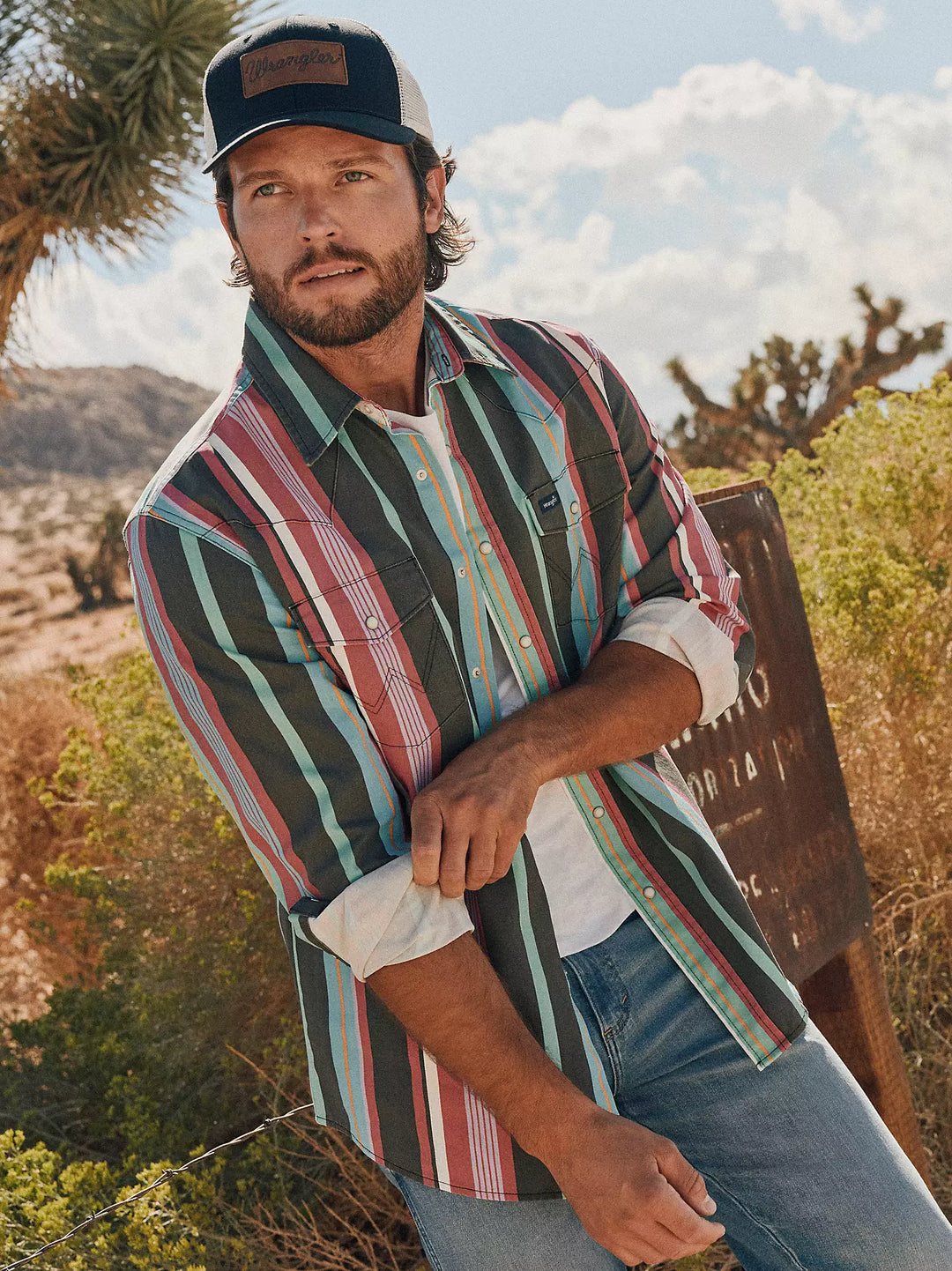 Wrangler - Men's Desert Brushpopper Arena Shirt