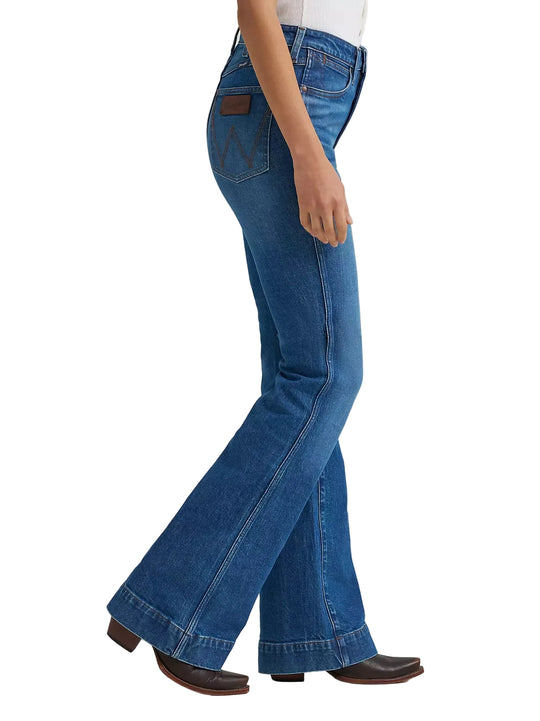 Wrangler - Women's Retro Bailey Trouser High Rise Mina Jeans