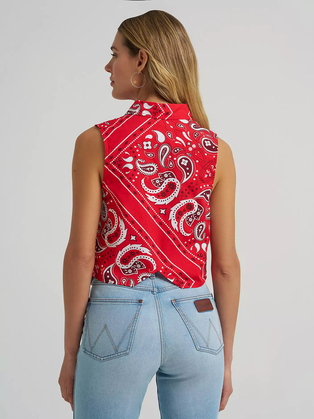 Wrangler - Womens Bandana Sleeveless Shirt