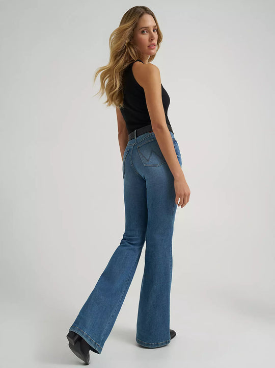 Wrangler - Womens Lara High Rise Flare Jeans