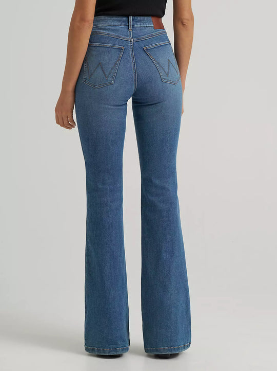 Wrangler - Womens Lara High Rise Flare Jeans