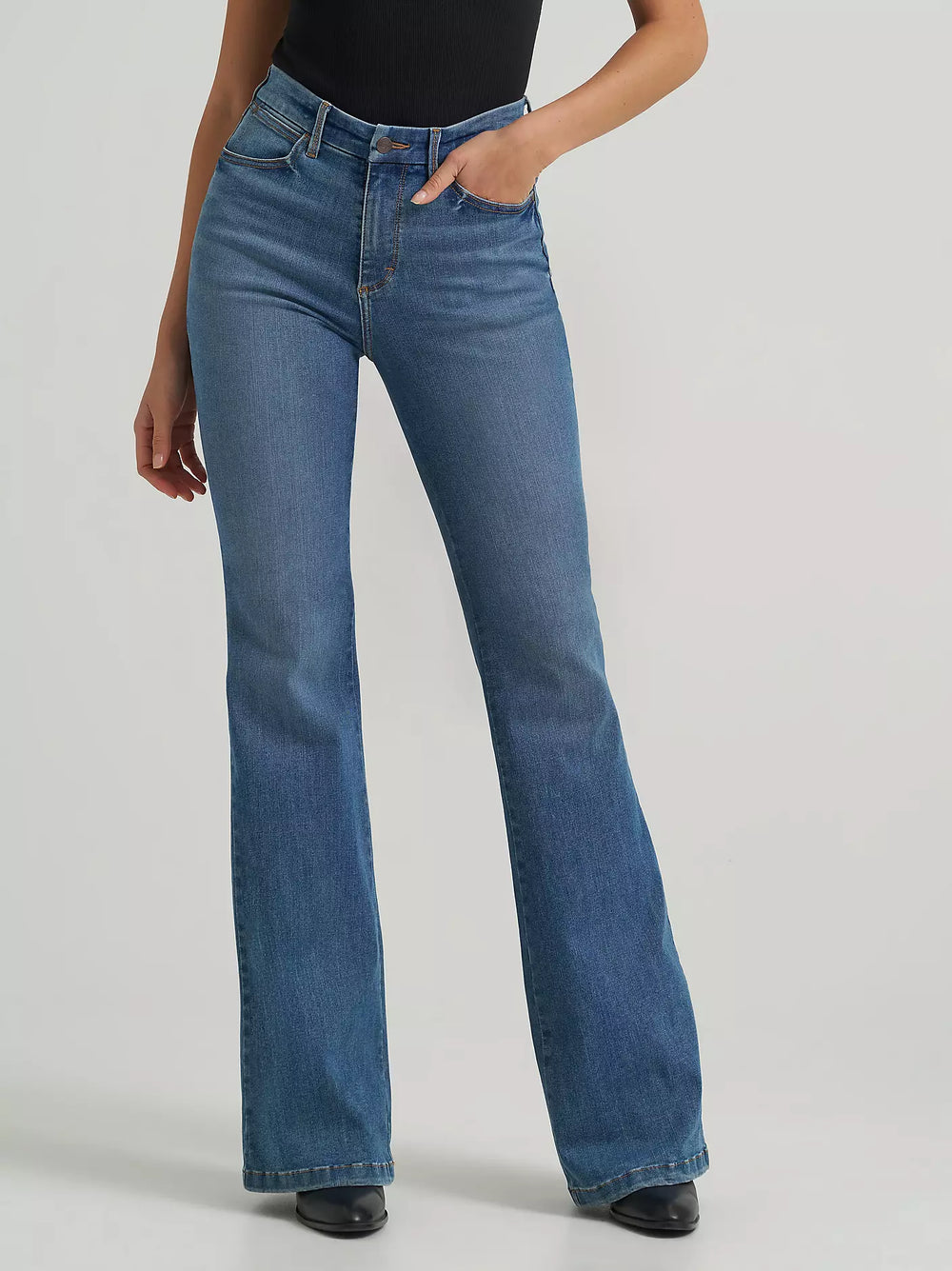 Wrangler - Womens Lara High Rise Flare Jeans