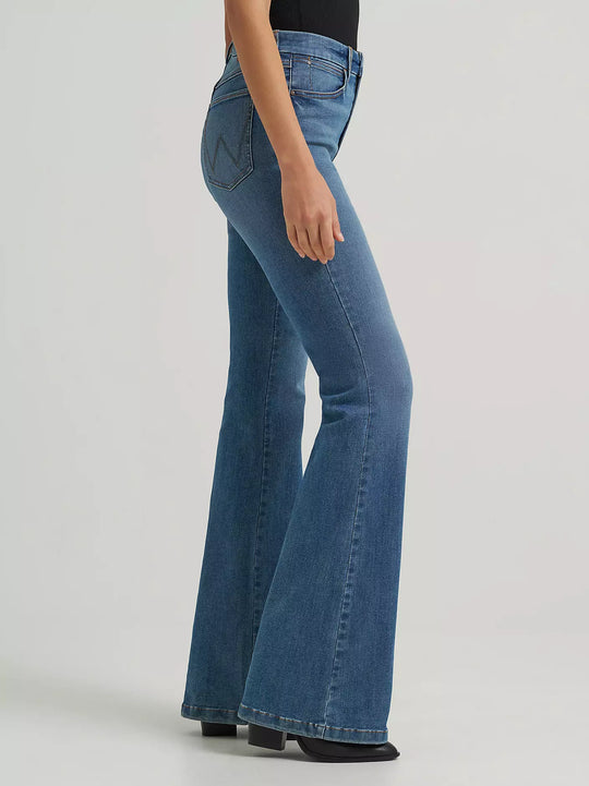 Wrangler - Womens Lara High Rise Flare Jeans