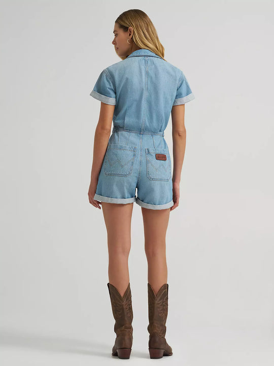 Wrangler - Womens Denim Snap Romper