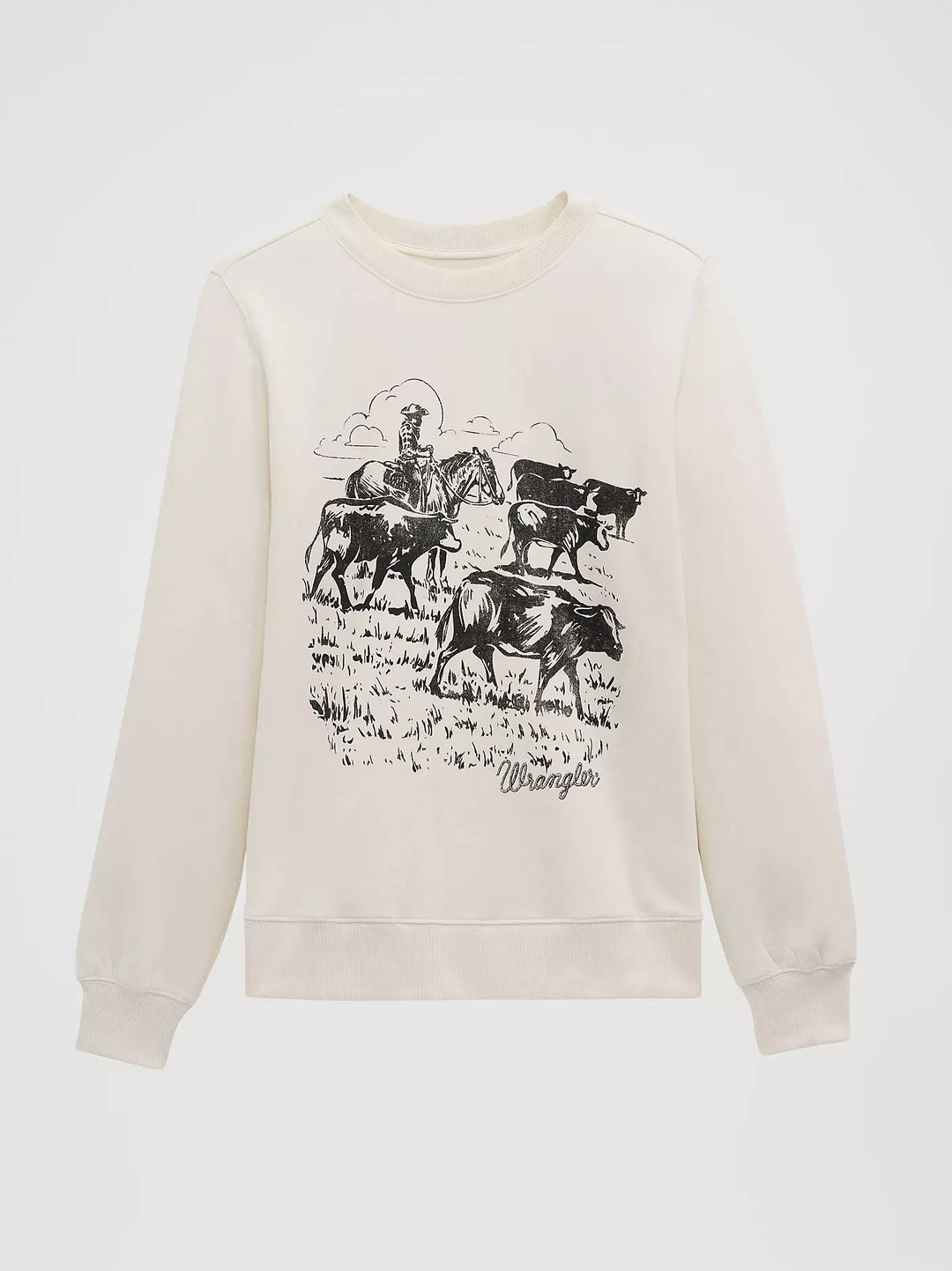 Wrangler - Womens Cream Cattle Drive Sweater