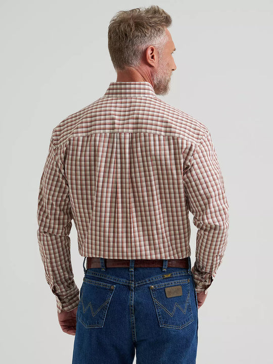 Wrangler - Mens George Strait Adobe Check Arena Shirt