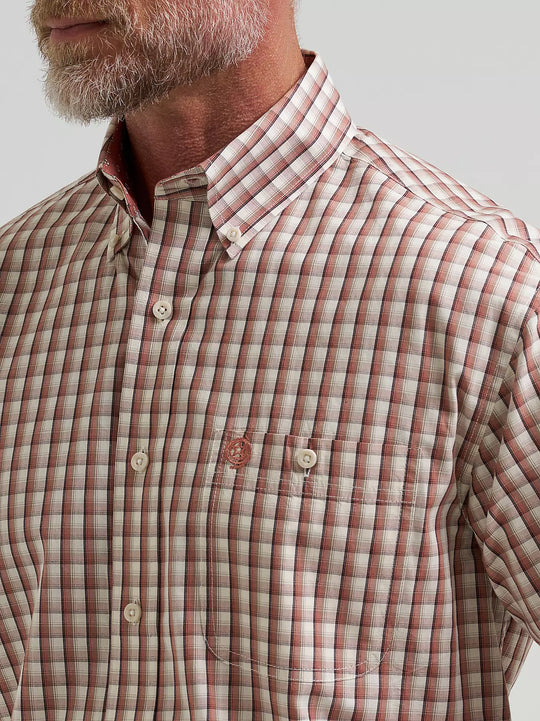 Wrangler - Mens George Strait Adobe Check Arena Shirt