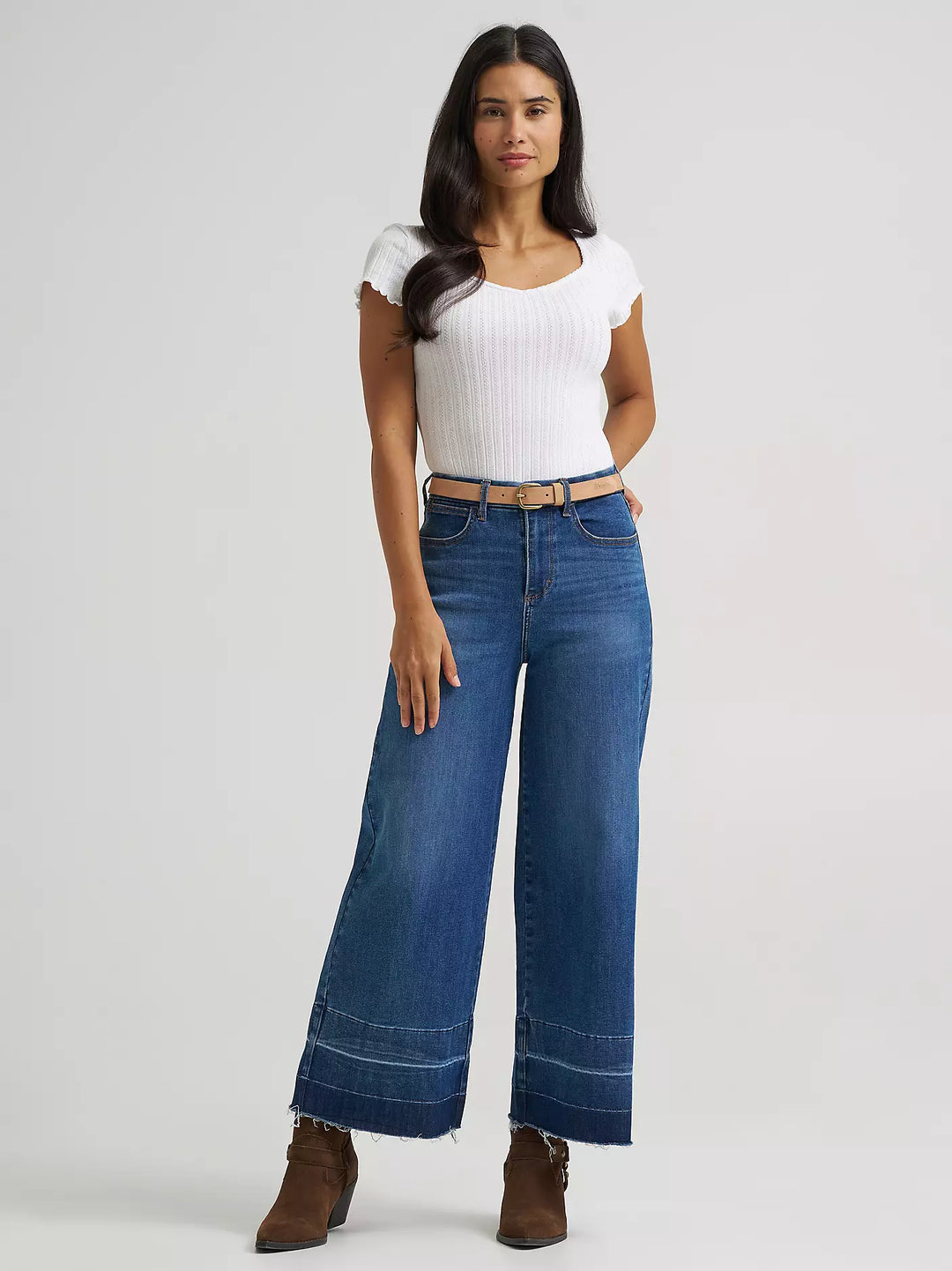 Wrangler - Womens Bespoke Wide Leg Crop Jeans