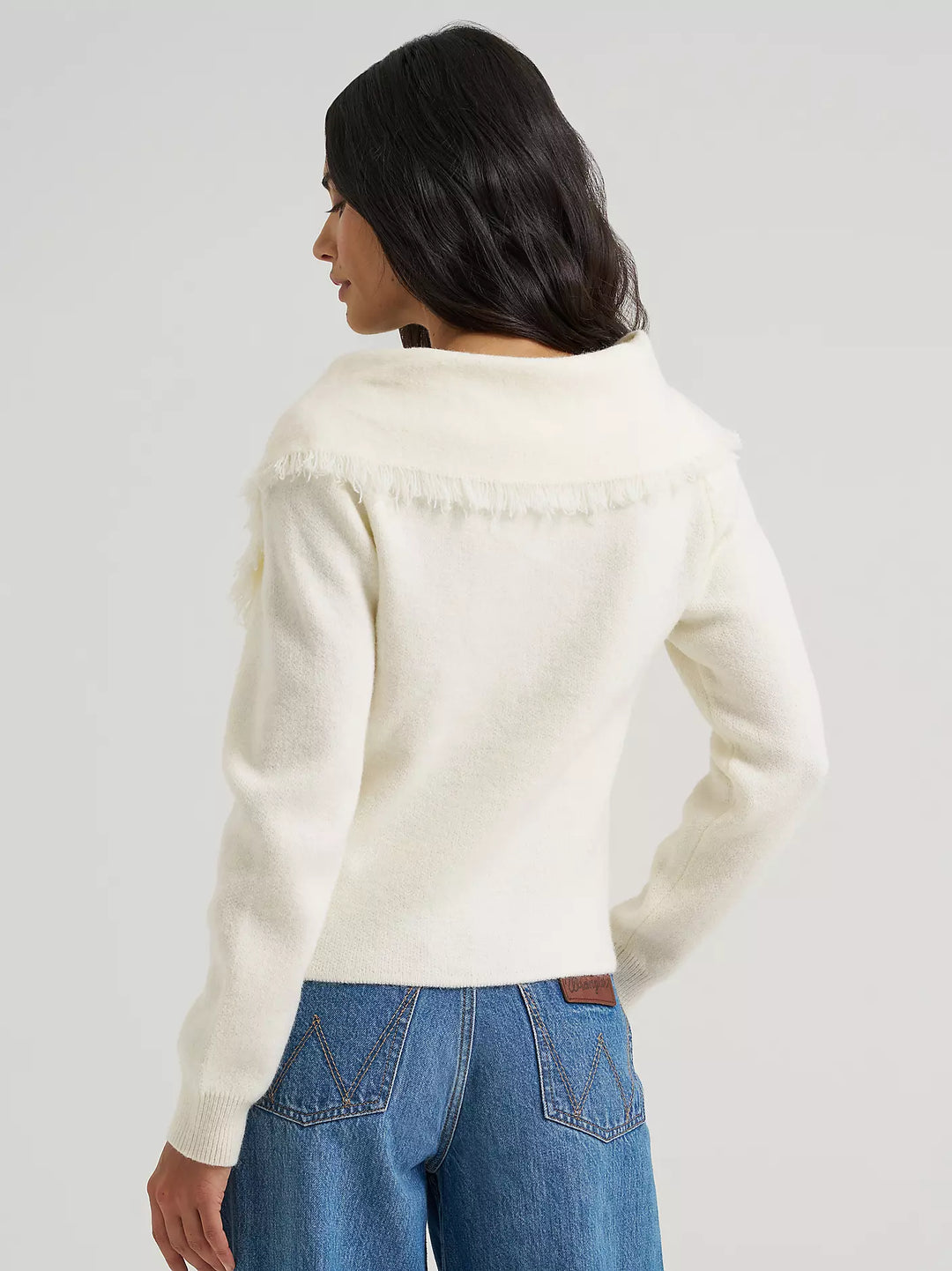Wrangler - Heartland Fringe Collar Cardigan Sweater