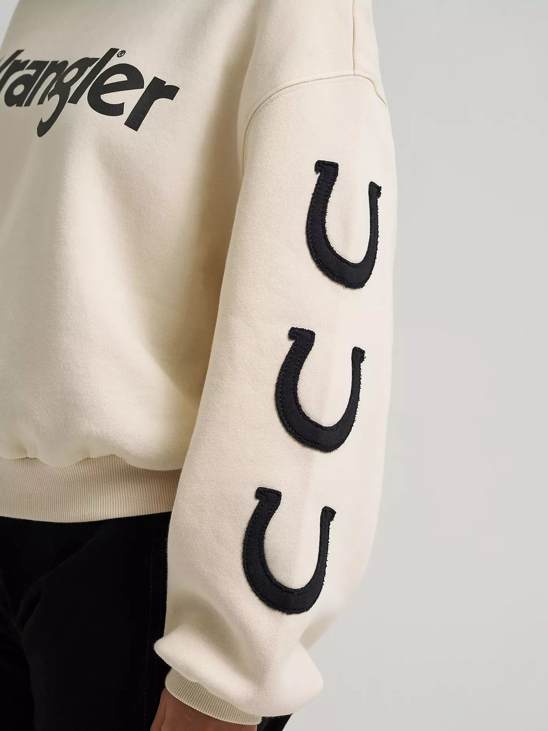 Wrangler - Womens Cream Lucky Crew Sweater