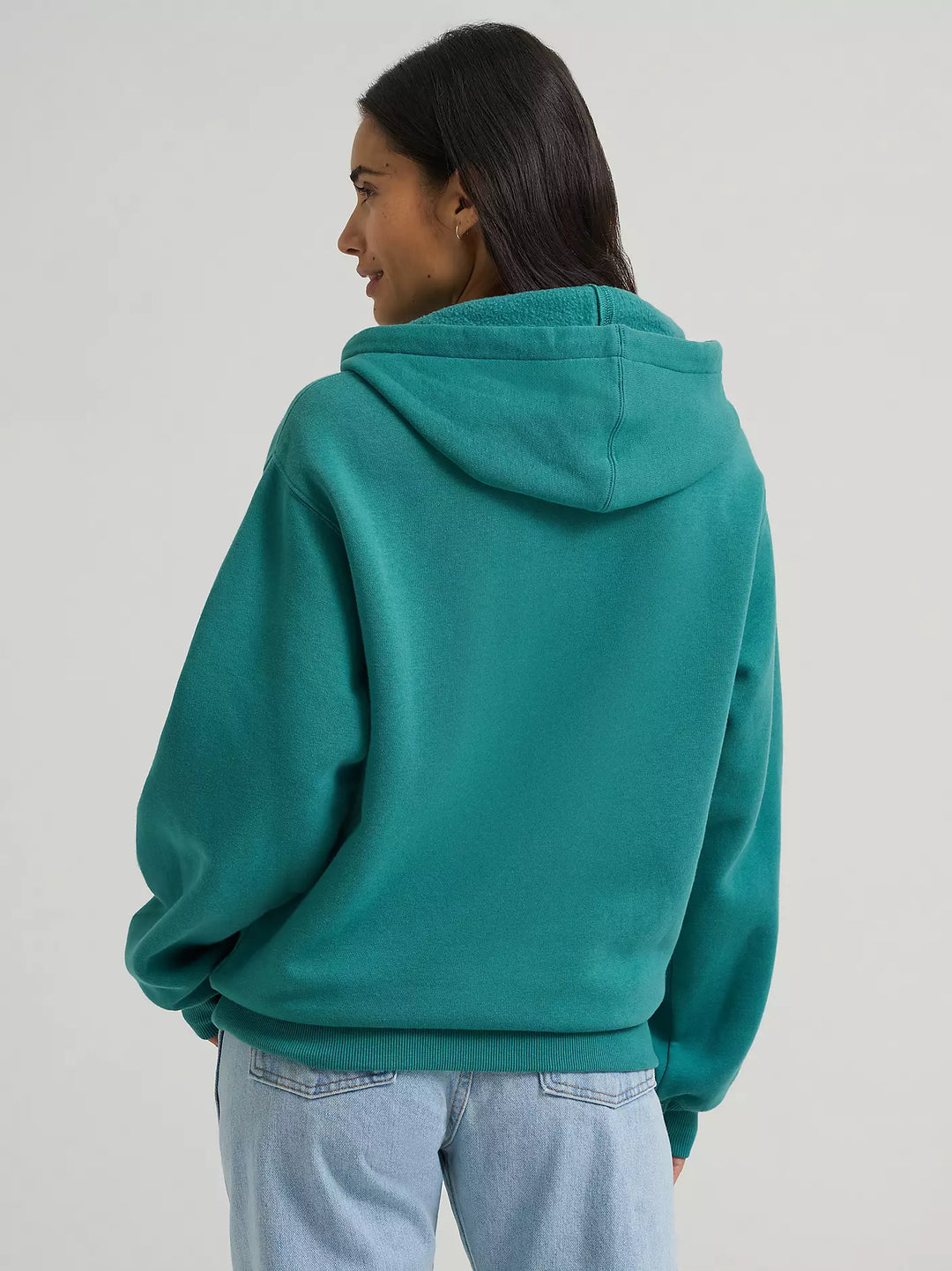 Wrangler - Womens Turquoise Logo Hoodie