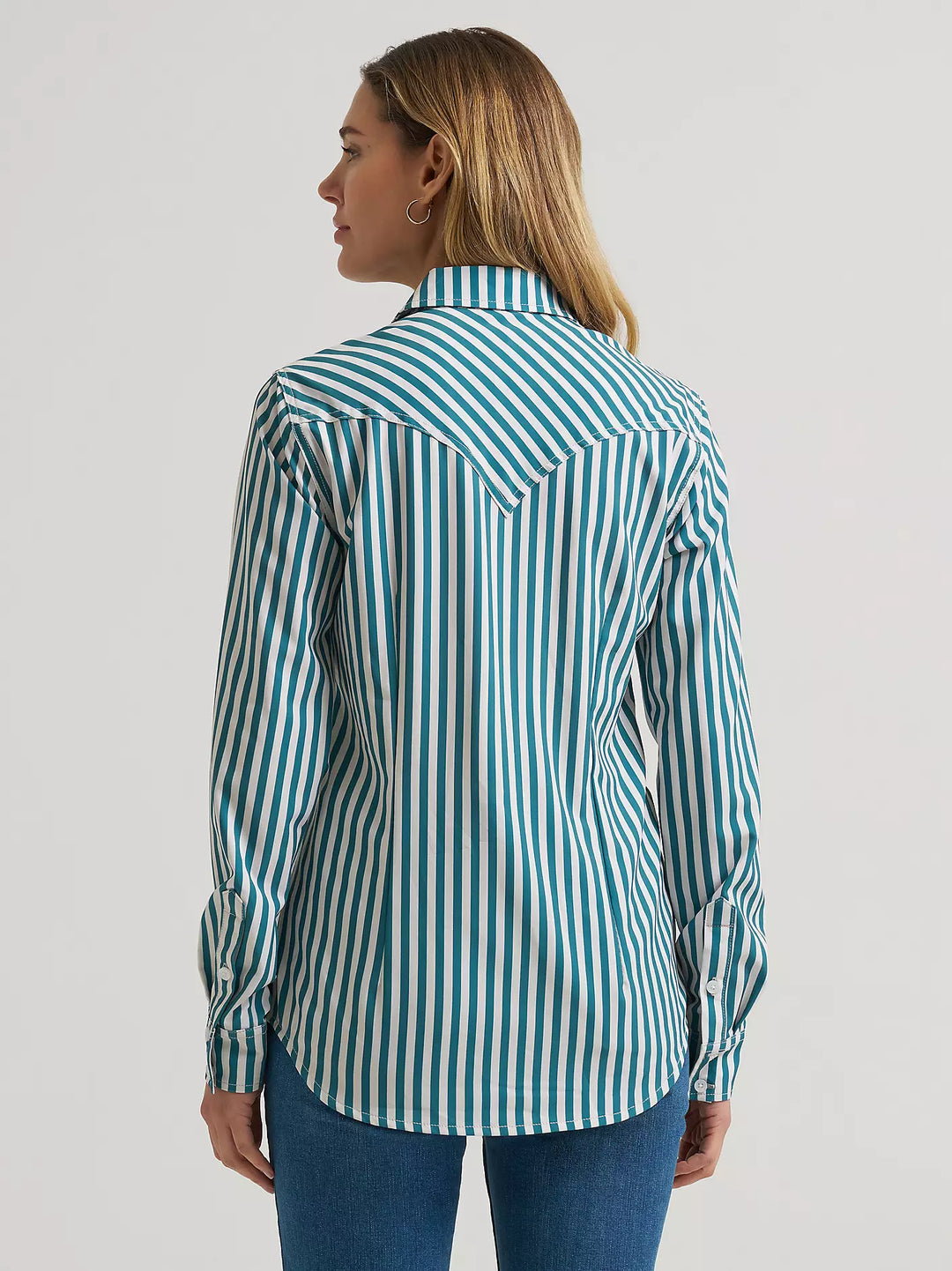 Wrangler - Womens Teal Aria Arena Shirt