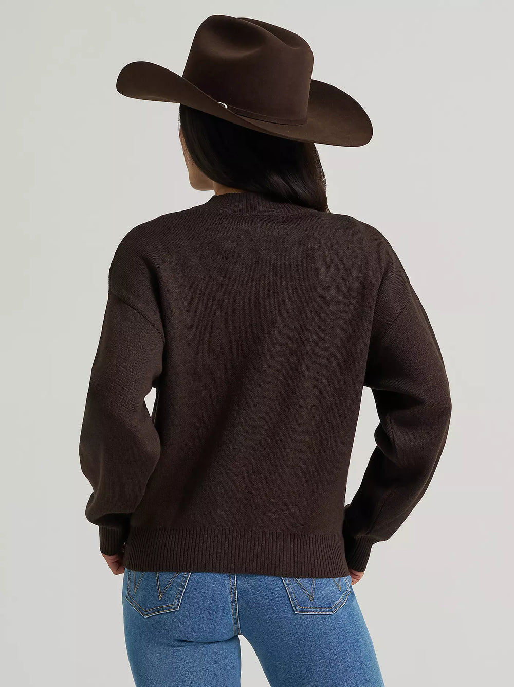 Wrangler - Womens Brown Canyon Crew Sweater