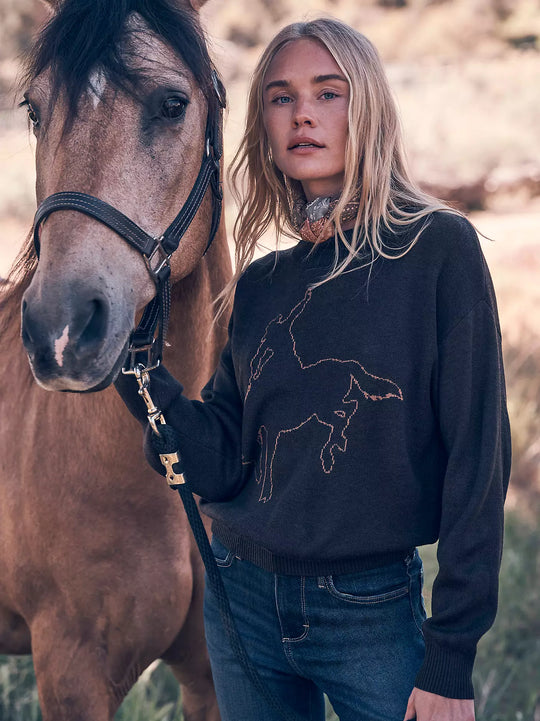 Wrangler - Womens Brown Canyon Crew Sweater