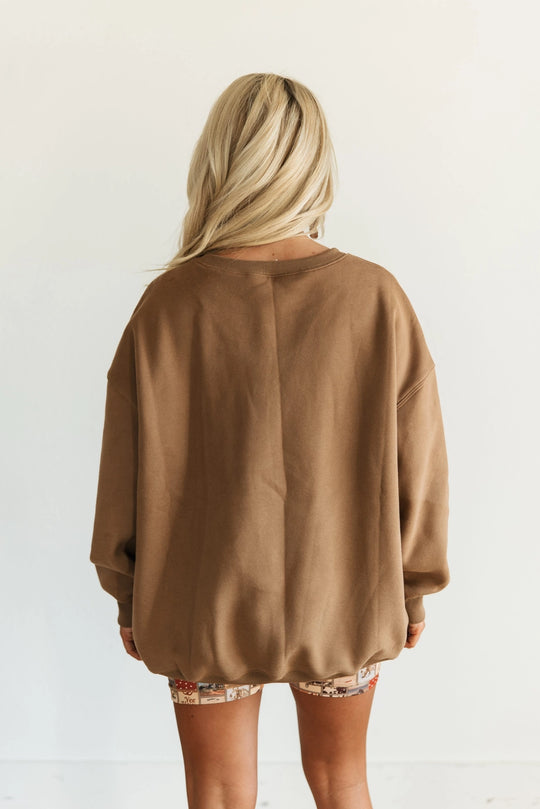 Buffalo Belle - Women's Varsity Brown Rodeo Sweater