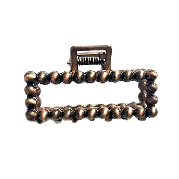 Buffalo Belle - Western Mini Faux Navajo Pearl Copper Claw Clip