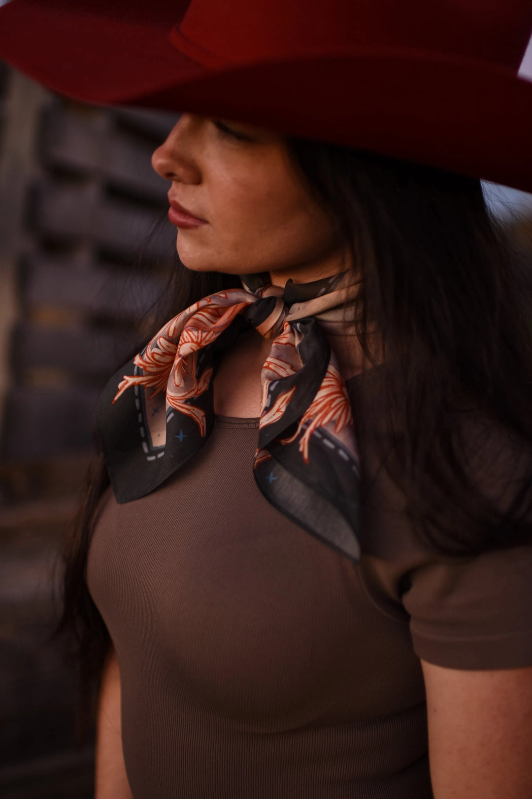 Wild Rag - Gingham Mustang Silk Scarf