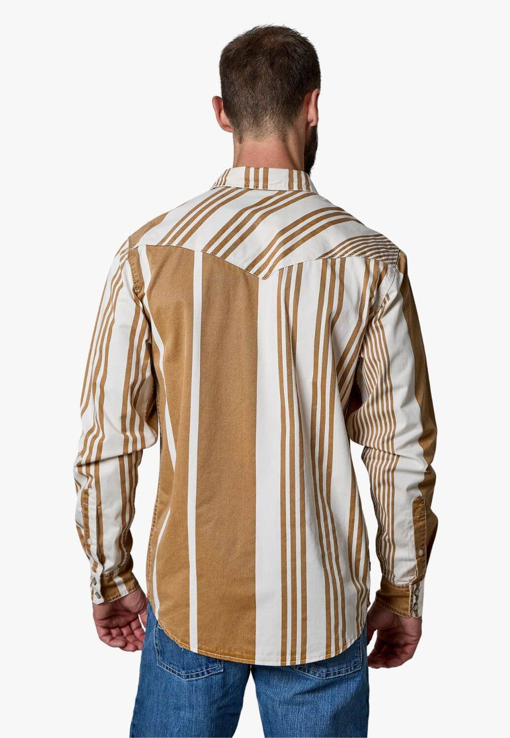 Kimes Ranch - Mens Bandit Long Sleeve Shirt Brown
