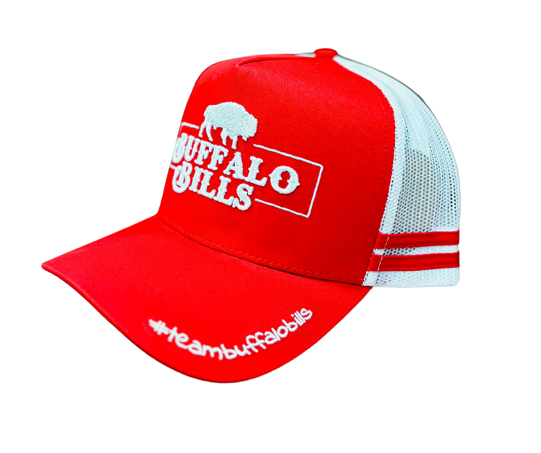 BBWS - QLD 3D Logo Red/White Trucker Cap