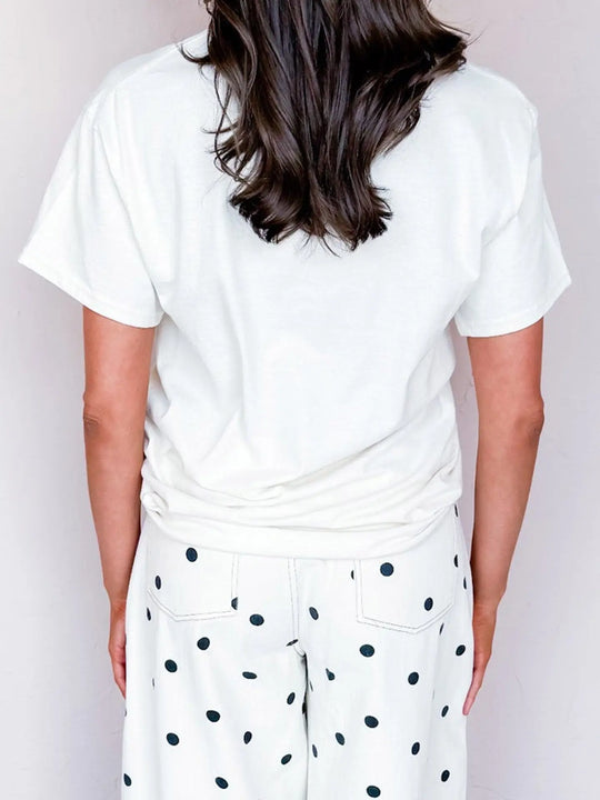 Buffalo Belle - White Cowboy Lover Tee