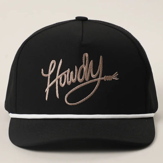 Buffalo Belle - Black/ Beige Howdy Cap