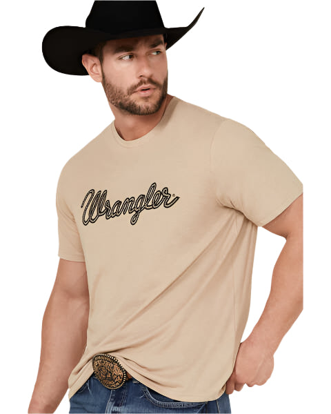 Wrangler - Mens Khaki Rope Tee