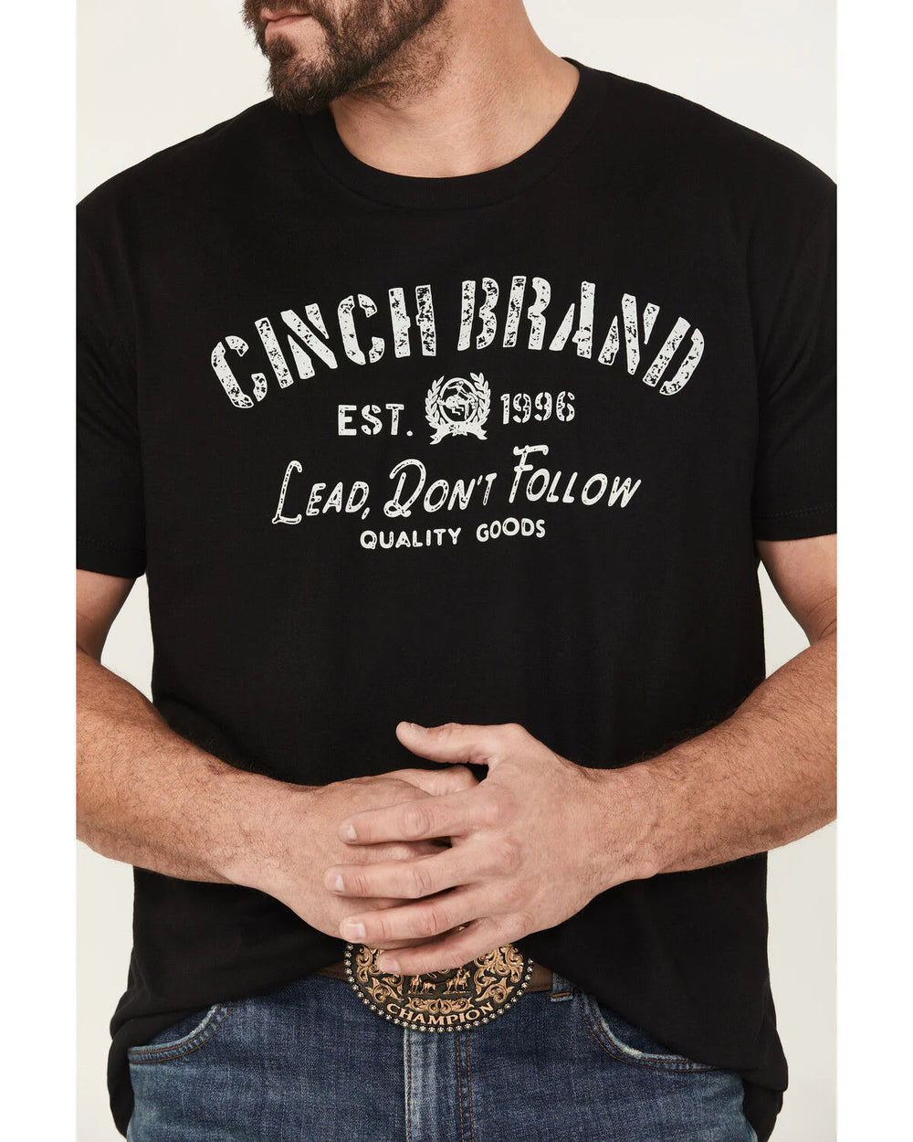 Cinch - Mens Black Lead Don't Follow Tee