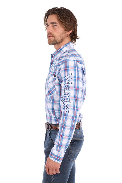 Wrangler - Mens Louis Logo Long Sleeve Shirt
