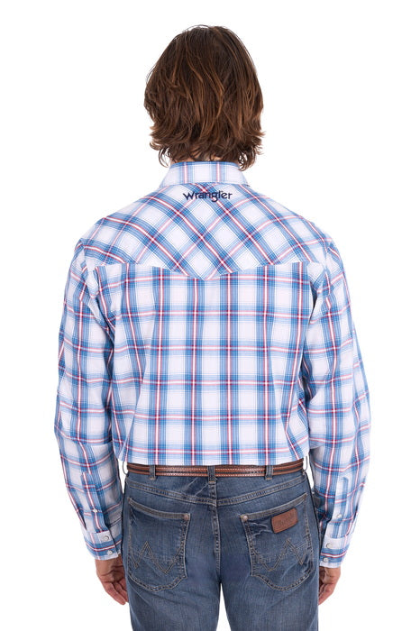 Wrangler - Mens Louis Logo Long Sleeve Shirt