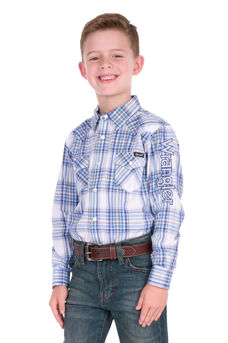 Wrangler - Boys Eric Logo Long Sleeve Shirt