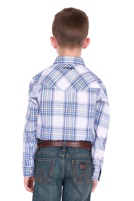 Wrangler - Boys Eric Logo Long Sleeve Shirt