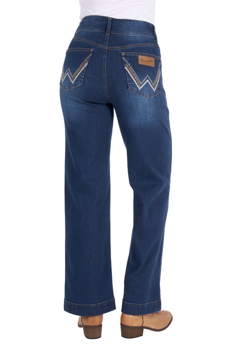 Wrangler - Womens Dark Wash Chloe High Rise Jeans