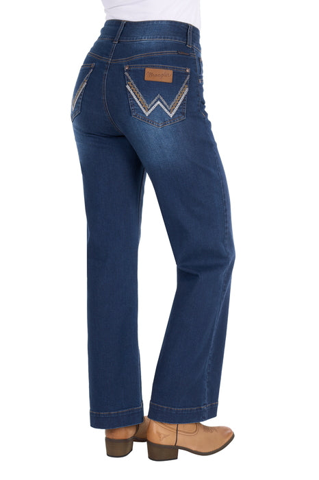 Wrangler - Womens Dark Wash Chloe High Rise Jeans