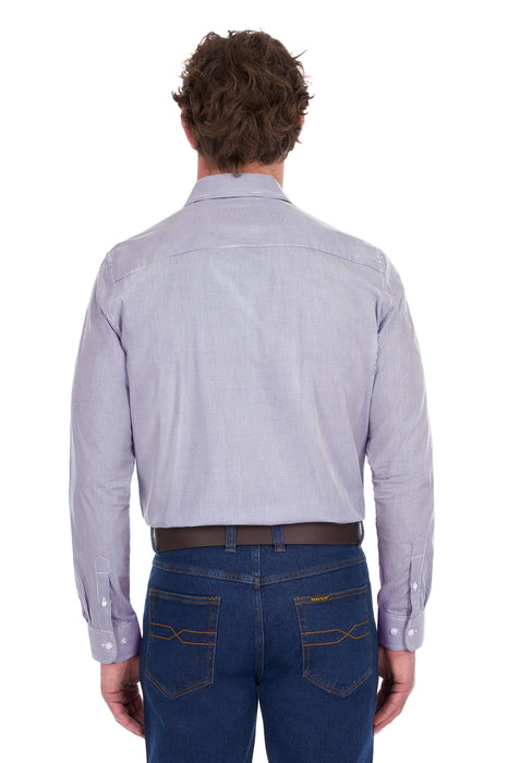 Hard Slog - Mens Ash Blue L/S Shirt