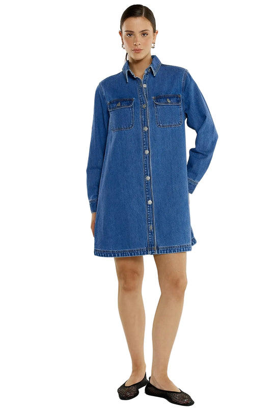 Buffalo Belle - Women's Aveline Denim Shirt Dress