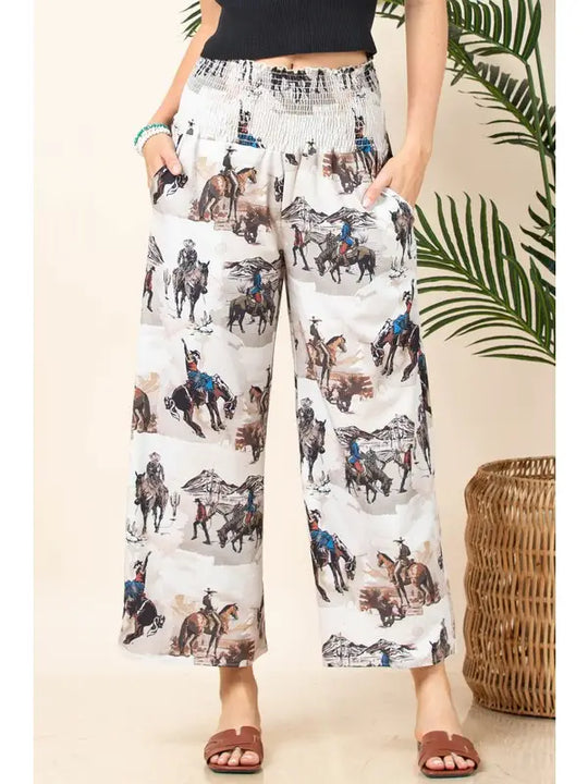 Buffalo Belle - Womens Leo Smock Woven Pants