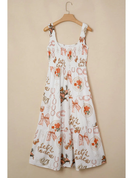 Buffalo Belle - Western Horseshoe Smock Dress