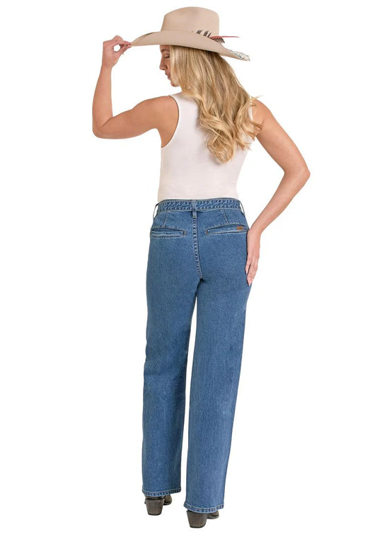 Rock & Roll - Women's Medium Vintage Belted Relaxed Wide Leg